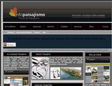 Tablet Screenshot of infopaisajismo.com